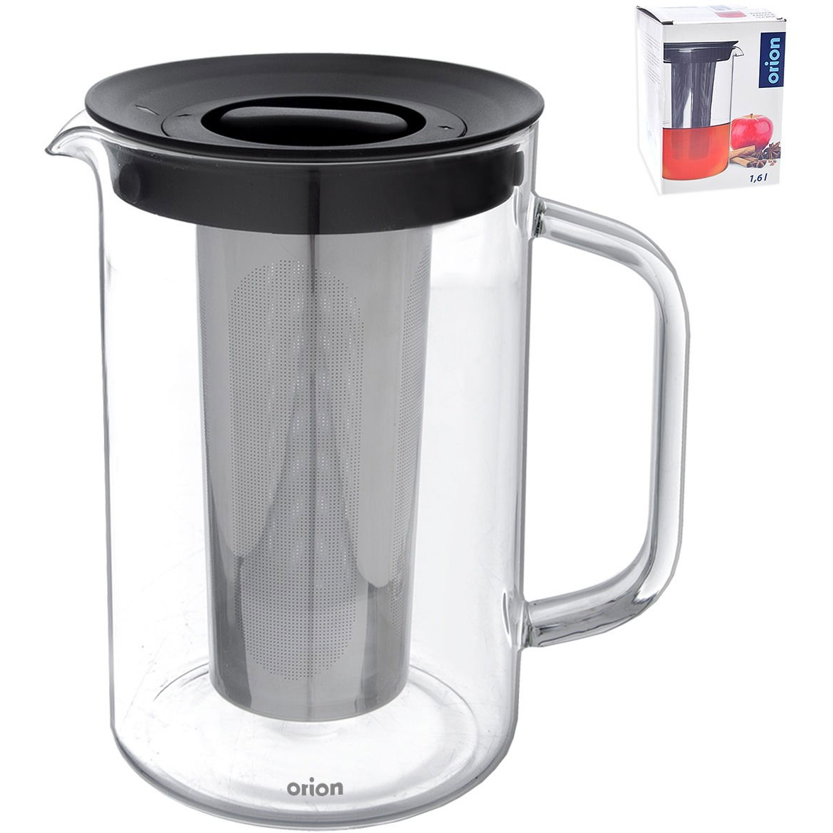 Üveg teáskanna + szűrő RACHEL 1,6 l (152593)