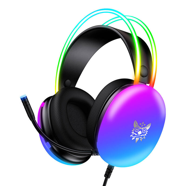 ONIKUMA X25 SLUCHÁTKA PRO HRÁČE PŘES UŠI DRÁTOVÝ RGB MIKROFON