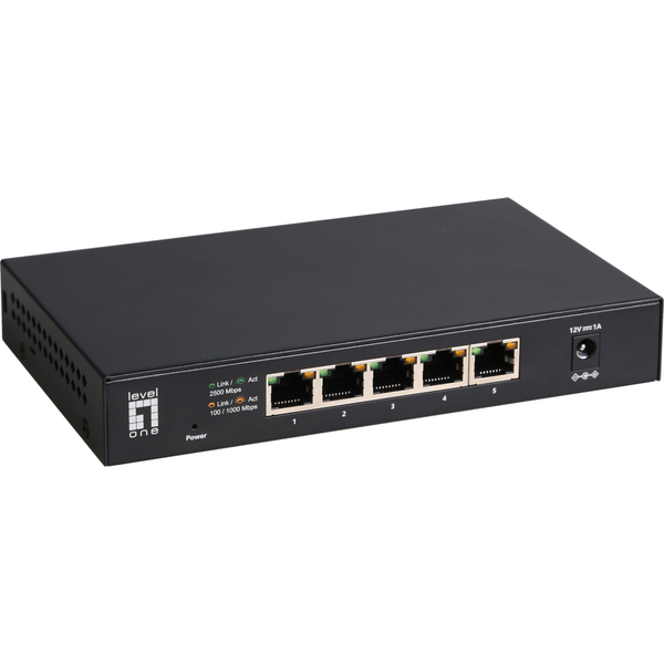LevelOne LevelOne GEU-0525 - Switch - unmanaged - 5 x 100/1000/2.5G Base-T Hálózati switch GEU-0525