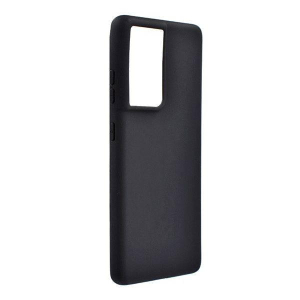 Szilikon telefonvédő (matt) FEKETE [Samsung Galaxy S21 Ultra (SM-G998) 5G] (5996591038100)