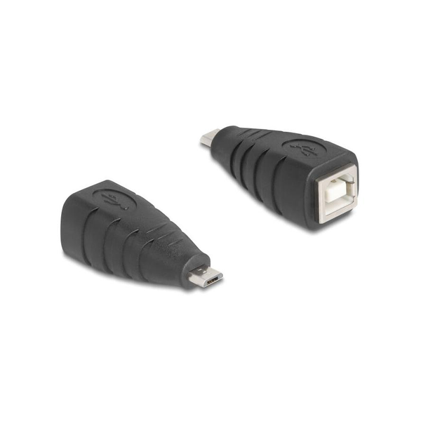 DELOCK Adapter USB 2.0 Micro-B Stecker zu B Buchse