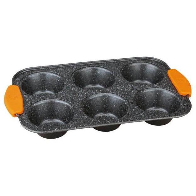 BerlingerHaus Muffin sütőforma 6 db Granit Diamond Line (BH-1137)