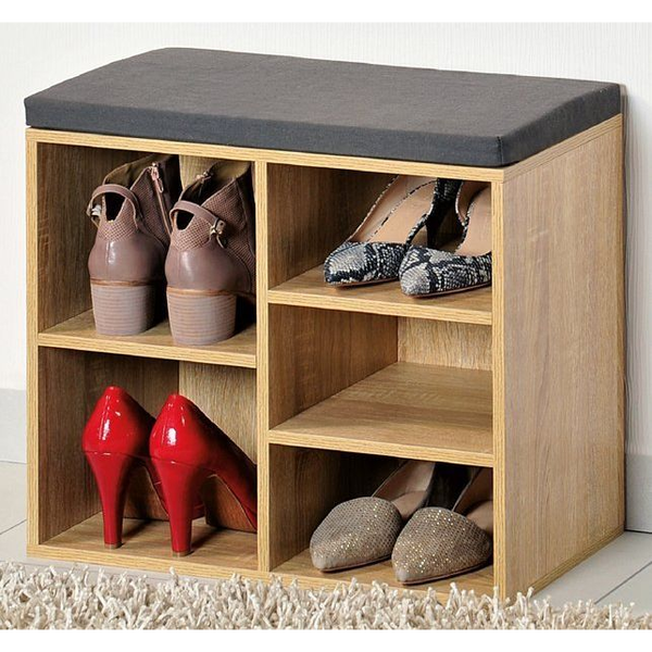 Kesper Szafka na buty z siedziskiem brązowa 51,5x29,5x48cm uniwersalny