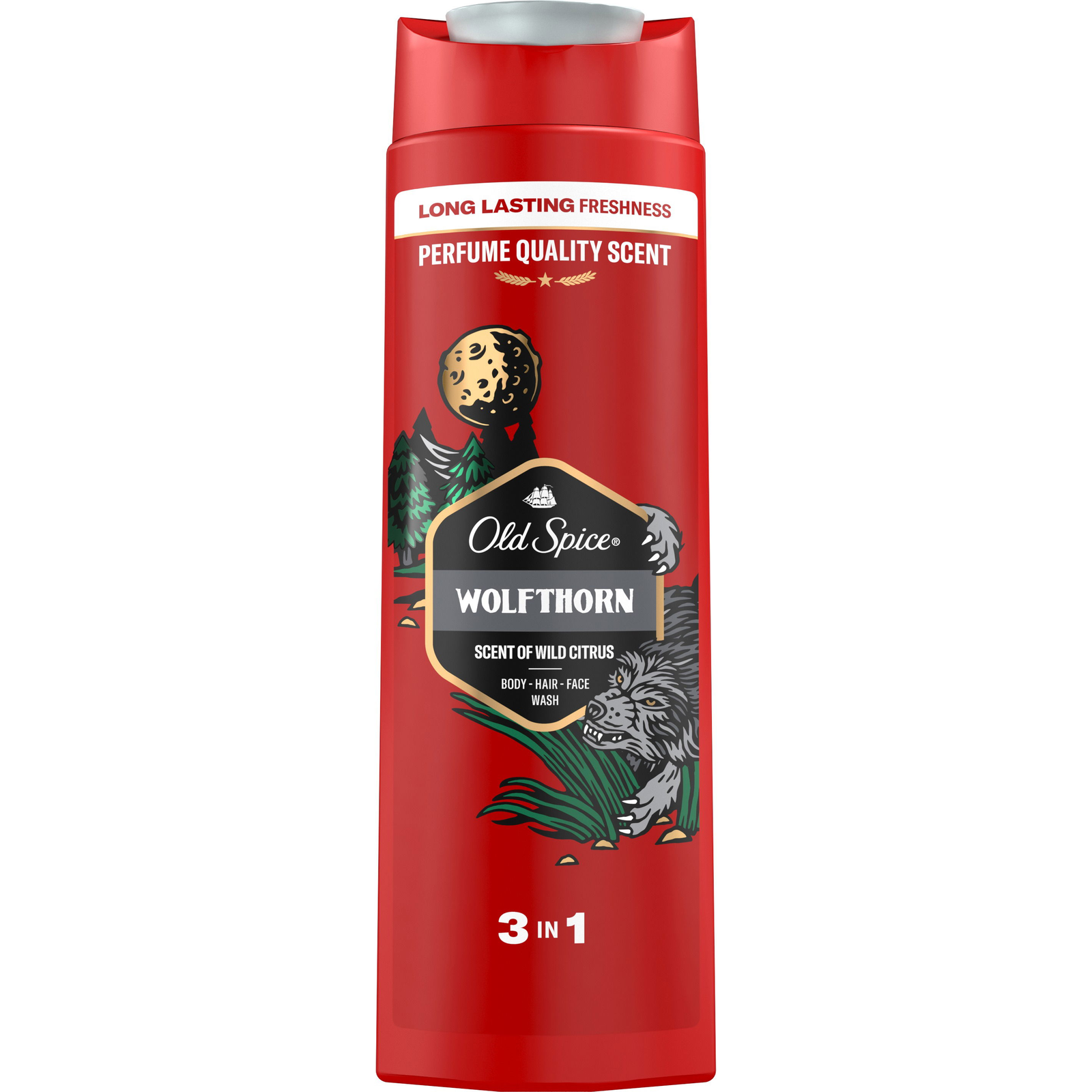 Old spice Wolfthorn Tusfürdő és sampon 3in1 400ml (4084500978973)