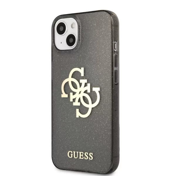 Husa Guess neagra (GUHCP13SPCUGL4GBK) pentru Apple iPhone 13 Mini (124722)