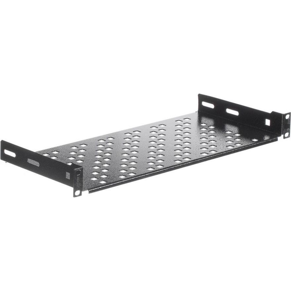Netrack 1U 19" rack polc 200mm fekete (119-100-200-012)