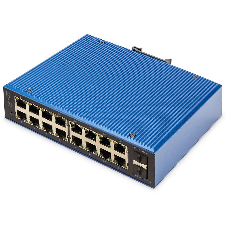 Digitus DN-651159 Ipari Gigabit PoE Switch (DN-651159)