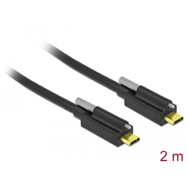 Delock SuperSpeed USB 10 Gbps (USB 3.2 Gen 2) kábel USB Type-C  apa csatlakozó > USB Type-C  apa csa (84138)