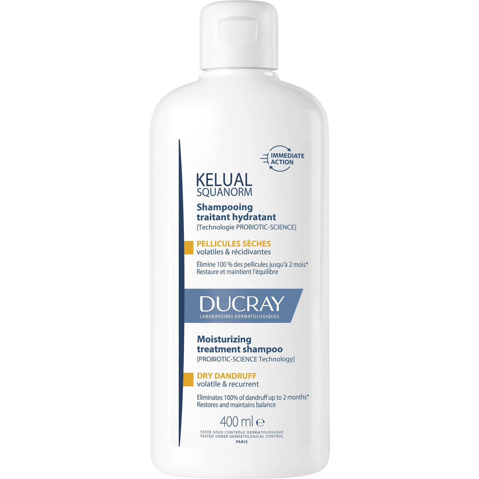 DUCRAY Kelual Squanorm száraz korpára, 400 ml (3282770396515)