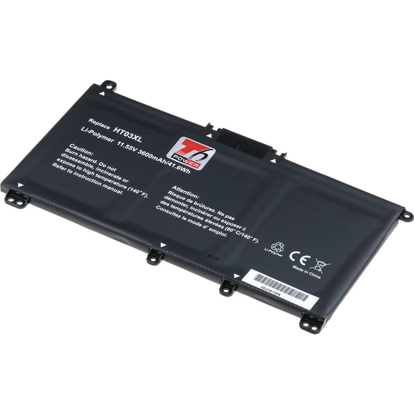 T6 Power for Hewlett Packard 17-ca1000 series, Li-Poly, 11.55 V, 3600 mAh (41 Wh), black