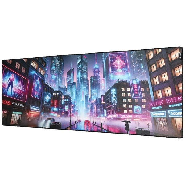 The G-Lab Egérpad - PAD CYBERCITY (900x400x4mm, vízálló, fekete)