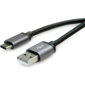 ROLINE USB2.0 KABEL C-A SLBR-SW 0 8M