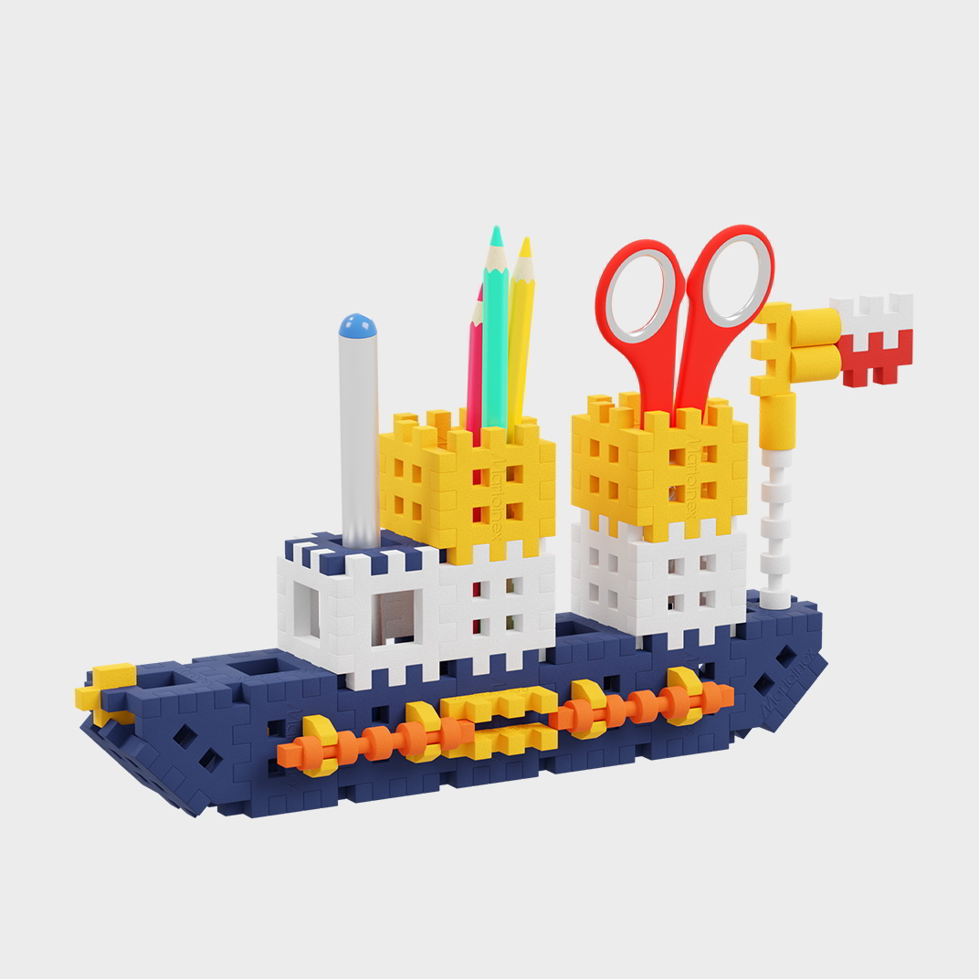 Marioinex Mini Waffle Ceruzatartók 140 darabos építő készlet (905760)