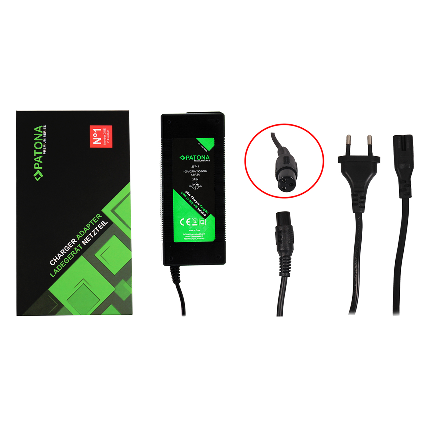 Patona PT2574 Prémium Elektromos roller töltő 42V (PT2574)