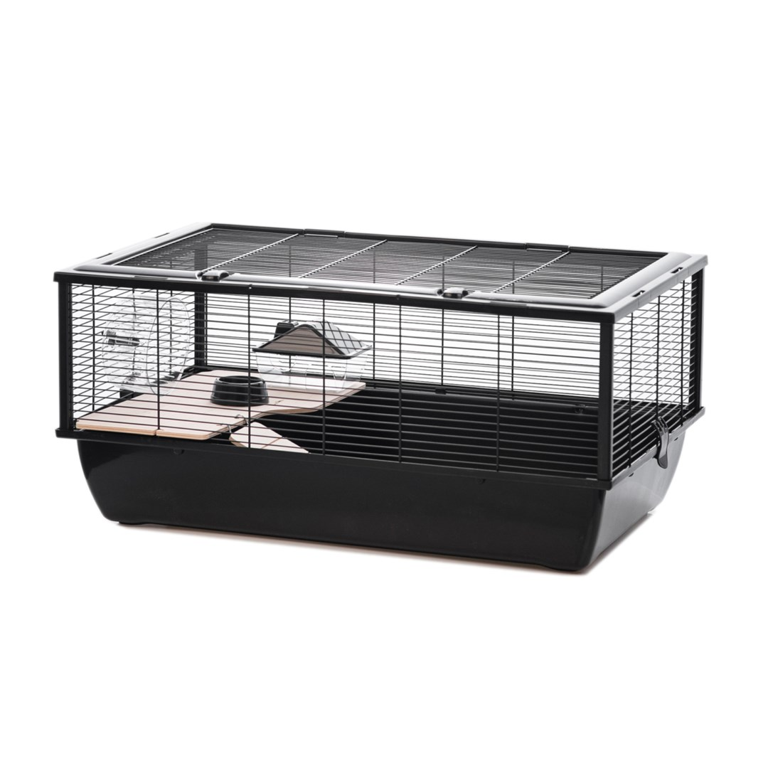 Inter-Zoo Bob + Wood Fekete hörcsög ketrec (78 x 48 x 38 cm) (G306ACTB)