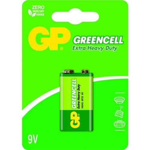 GP 9V Greencell 1604G elem (1db/blister) (GP1604G-2U1) (GP-BM-1604GLF-U1)