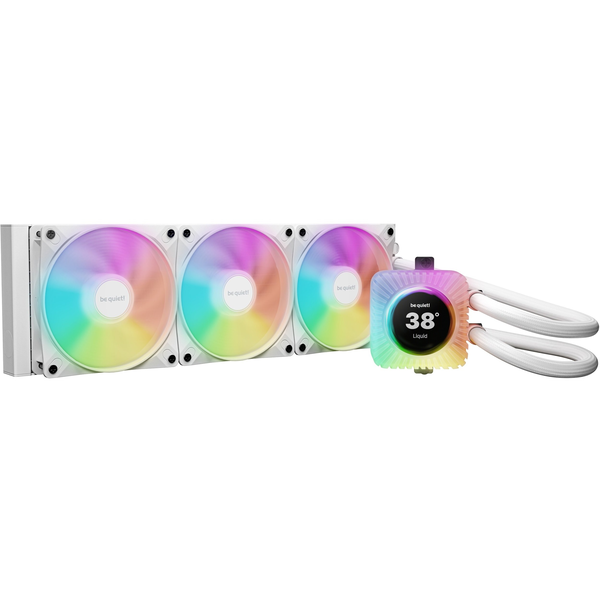 be quiet! LIGHT LOOP IO LCD | 360mm Processor Alles-in-één vloeistofkoeler 12 cm Wit 1 stuk(s)