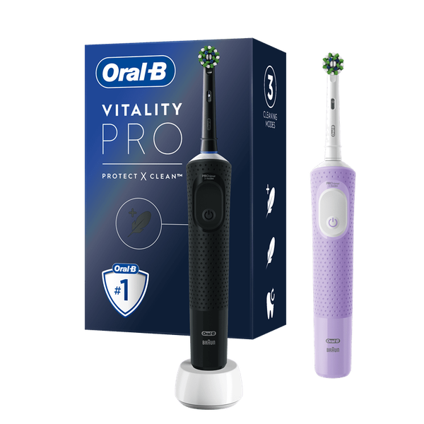 Oral-B Vitality Pro D103 Duo Elektromos fogkefe - Fekete/Lila