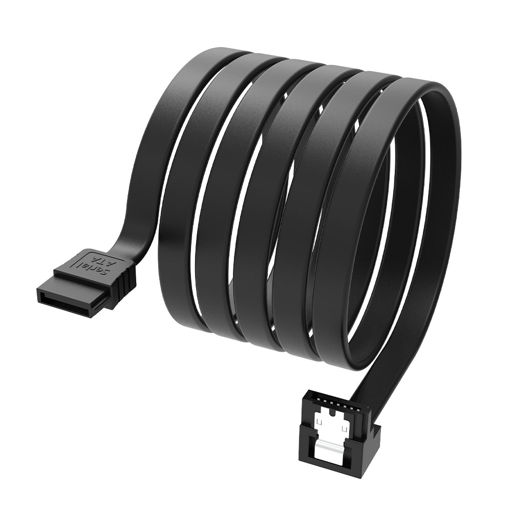 Akasa Proslim SATA3 kábel 1.0m (SATA3 apa - SATA3 apa) (AK-CBSA09-10BK)