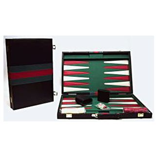 Backgammon műbőr koffer (46x30 cm)