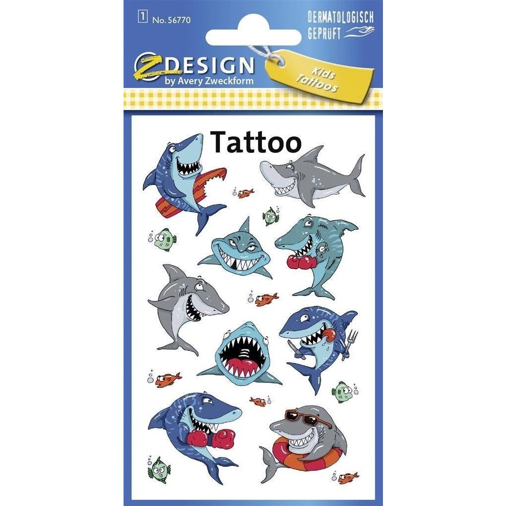 Avery 56770 cápák 1ív tetoválás (469325)