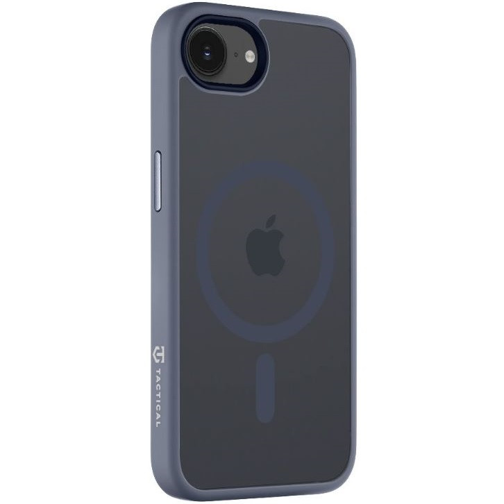 Apple iPhone 16e, Műanyag hátlap védőtok + szilikon keret, közepesen ütésálló, Magsafe kompatibilis, Tactical MagForce Hyperstealth, áttetsző/kék (TS11579)