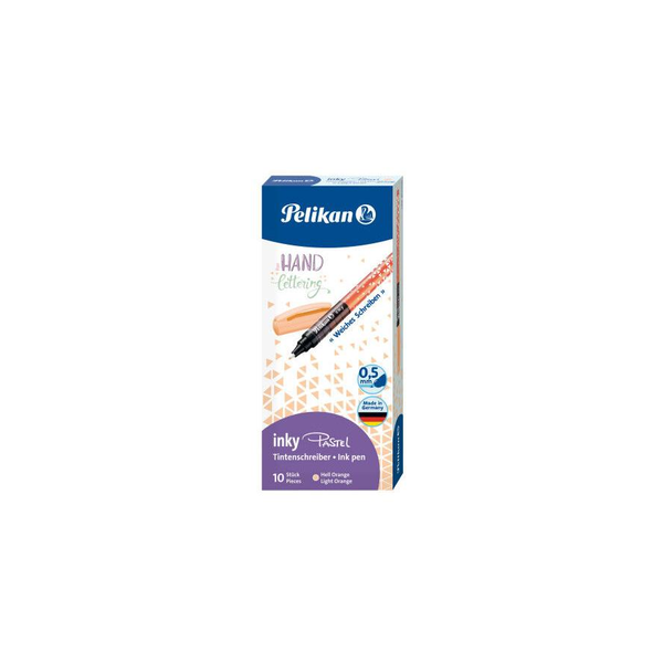 Pelikan Tintenschreiber inky 273 Pastell Orange 10 Stück Faltschachtel (820004)