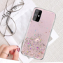 Fusion Glue Glitter Apple iPhone 12 Pro Max Szilikon Tok - Rózsaszín