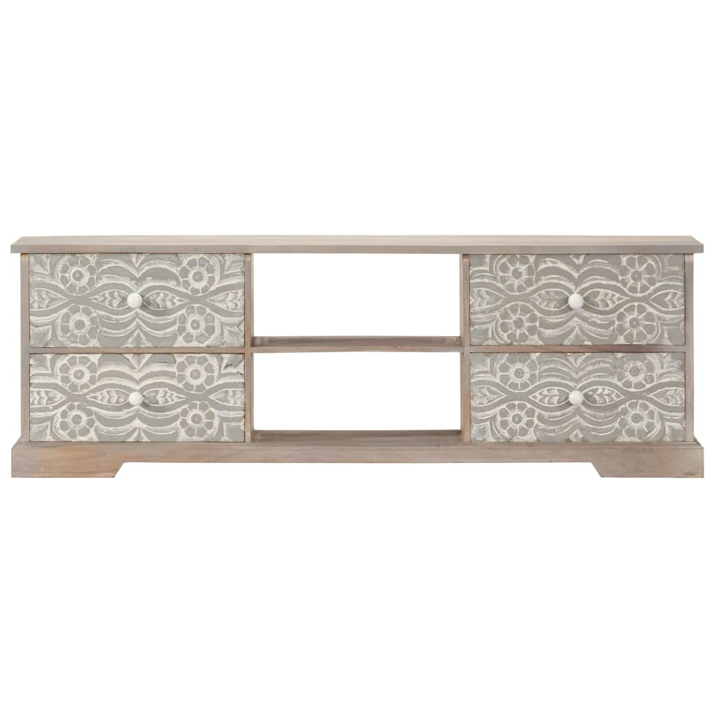 tömör akácfa TV-szekrény 120 x 30 x 40 cm (247688)