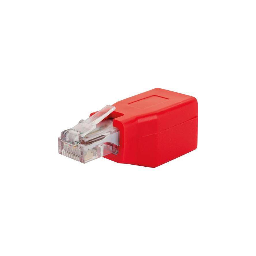 Schwaiger RJ45 Hálózat Átalakító CAT 6 [1x RJ45 alj - 1x RJ45 dugó] Piros (CKR01531)