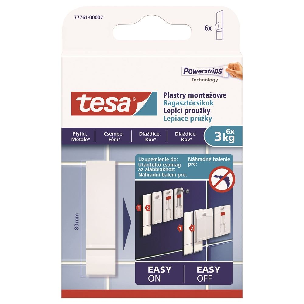 Tesa Powerstrips öntapadós ragasztócsík utántöltő (4042448353740) (4042448353740)