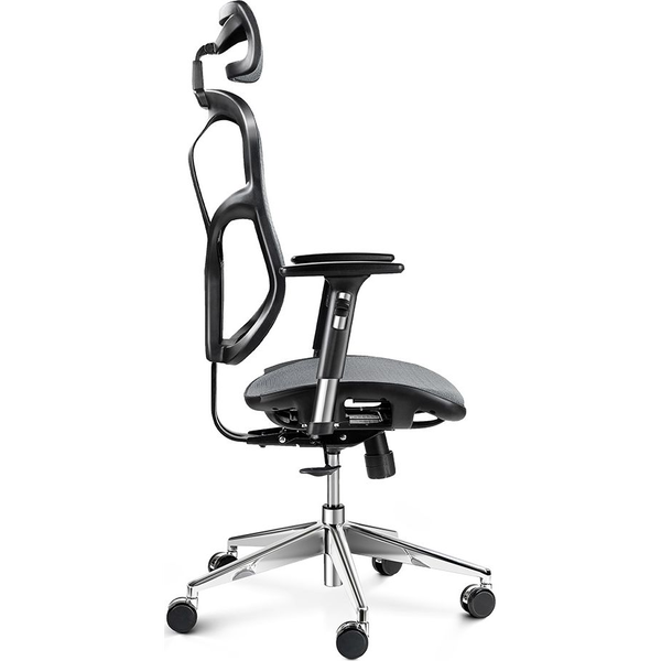 Krzesło biurowe Diablo Chairs V-Basic Czarne Szare