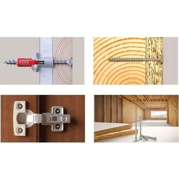 Fischer 670174 Power-Fast II Szorítólemezes csavarok 4 mm 50 mm T-profil Acél Galvanikusan cinkezett 500 db (670174)