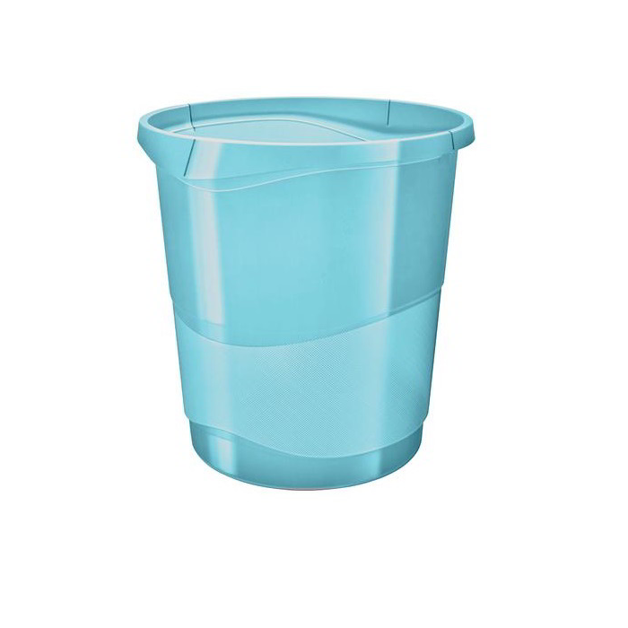 Esselte Colour' Ice 14 literes műanyag papírkosár - Áttetsző kék (626289)
