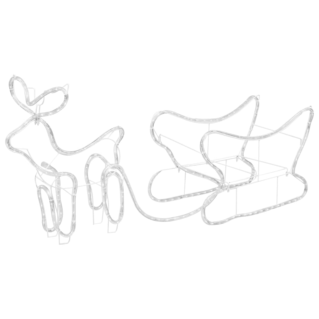 rénszarvas és szán kültéri karácsonyi dekoráció 252 LED-del (329809)