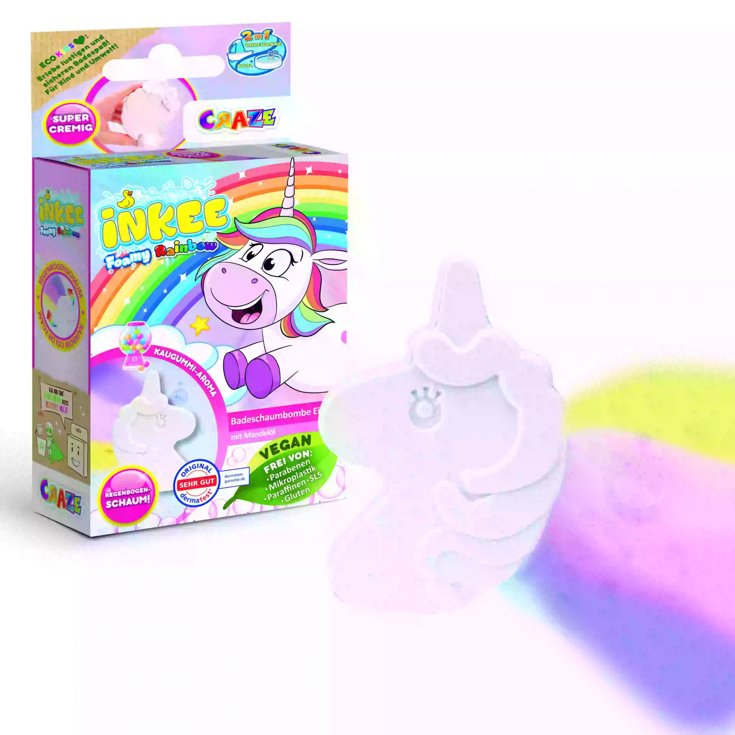 Craze Inkee Habzó unikornis fürdőbomba - Többféle (45206EN)