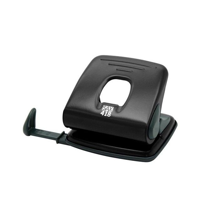 Sax 418 Kétlyukú 25 lap kapacitású lyukasztó - Fekete (7310038005)