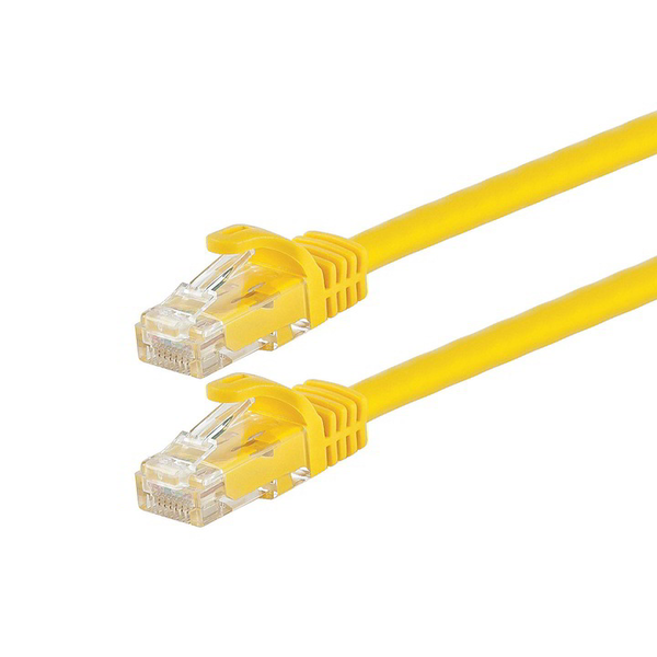 PATCHCORD KAT.6 UTP 0.25 M ŽLTÝ FLUKE PASSED LANBERG 10-PACK