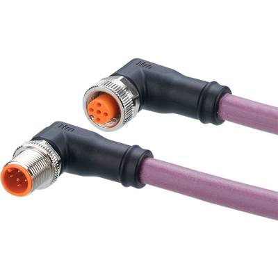 ifm Electronic EVC956 Összekötő vezeték Dugó, hajlított, Alj, hajlított 10 m Pólusszám: 5, 5 1 db