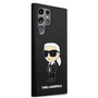 Husa Karl Lagerfeld Liquid Silicone Ikonik compatibila cu Samsung Galaxy S23 Ultra Negru