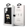 Husa Karl Lagerfeld Liquid Silicone Ikonik compatibila cu Samsung Galaxy S23 Ultra Negru
