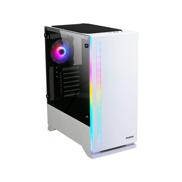 Zalman S5 WHITE carcase PC Midi Tower Alb