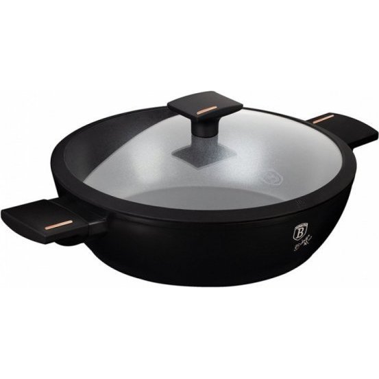 BerlingerHaus BH/7090 Monaco Collection Lábas - Kovácsolt Alumínium, Fekete, Rose Gold (BH-7090)