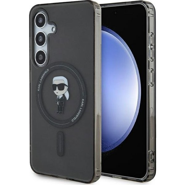 Karl Lagerfeld IML Ikonik S24 MagSafe tok, fekete KLHMS24SHFCKNOK (GSM180717)