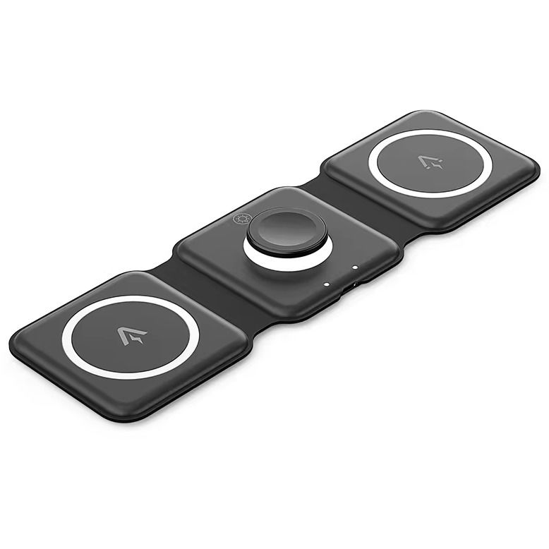 Vention 3in1 Portable Wireless Folding MagCharger, Black (FGGB0)