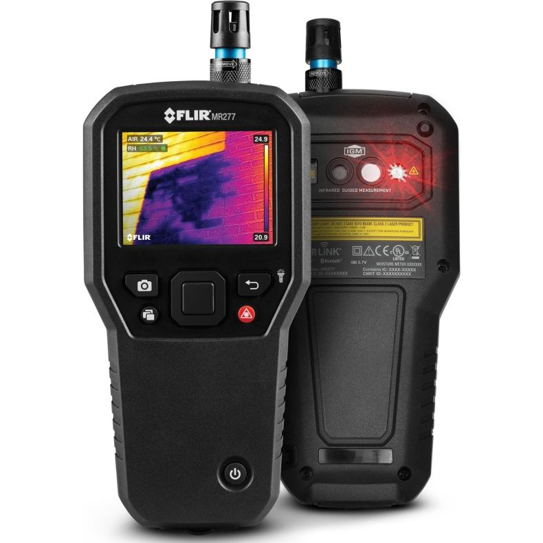 Anyagnedvesség mérő beépített hőkamerával, hőmérsékletmérés, FLIR MR277 (MR277)