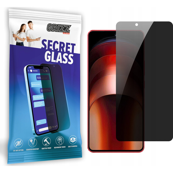  GrizzGlass Szkło prywatyzujące GrizzGlass SecretGlass do Vivo iQOO Neo9 Pro