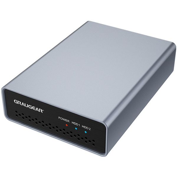 GRAUGEAR externes Raid   Gehäuse 2x2,5"HDD/SSD USB 3.2 retail