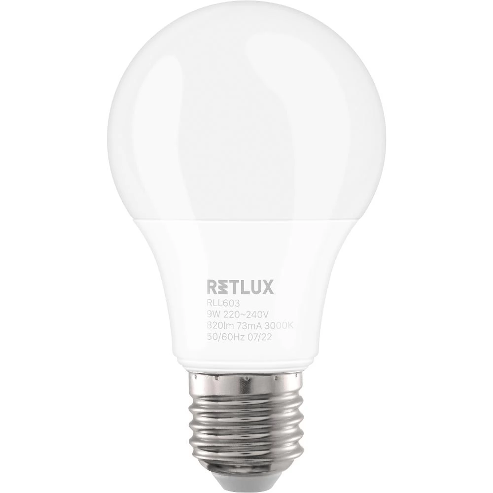 Retlux LED izzó 9W 1220lm 3000K E27 - Meleg fehér (RLL 603)
