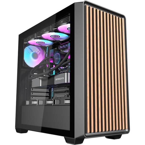 DARKFLASH DS900WD számítógépház fekete + 4 ventilátor